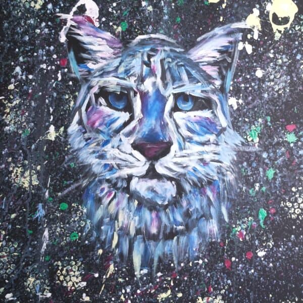 Irbis – obraz akrylowy 80 × 60 cm